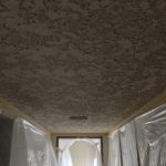 clean popcorn ceiling removal